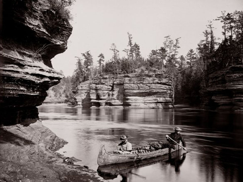 An H.H. Bennett photo of the Wisconsin River