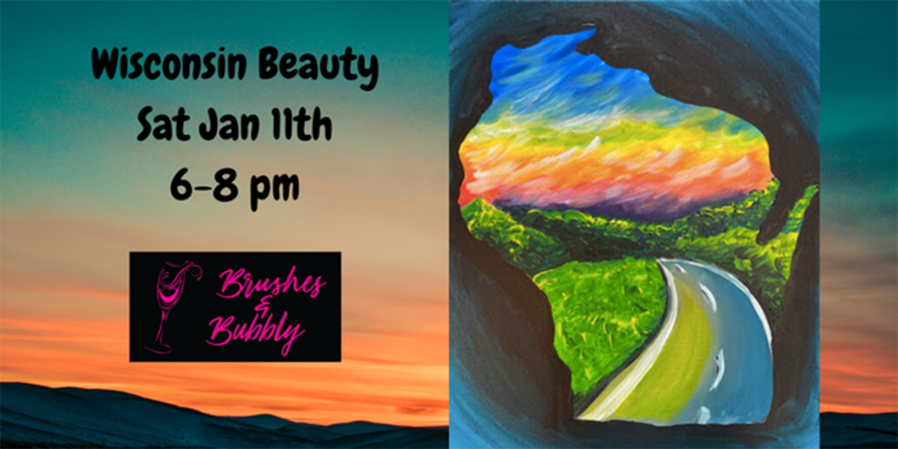 Wisconsin Beauty Paint Class at Brushes & Bubbly